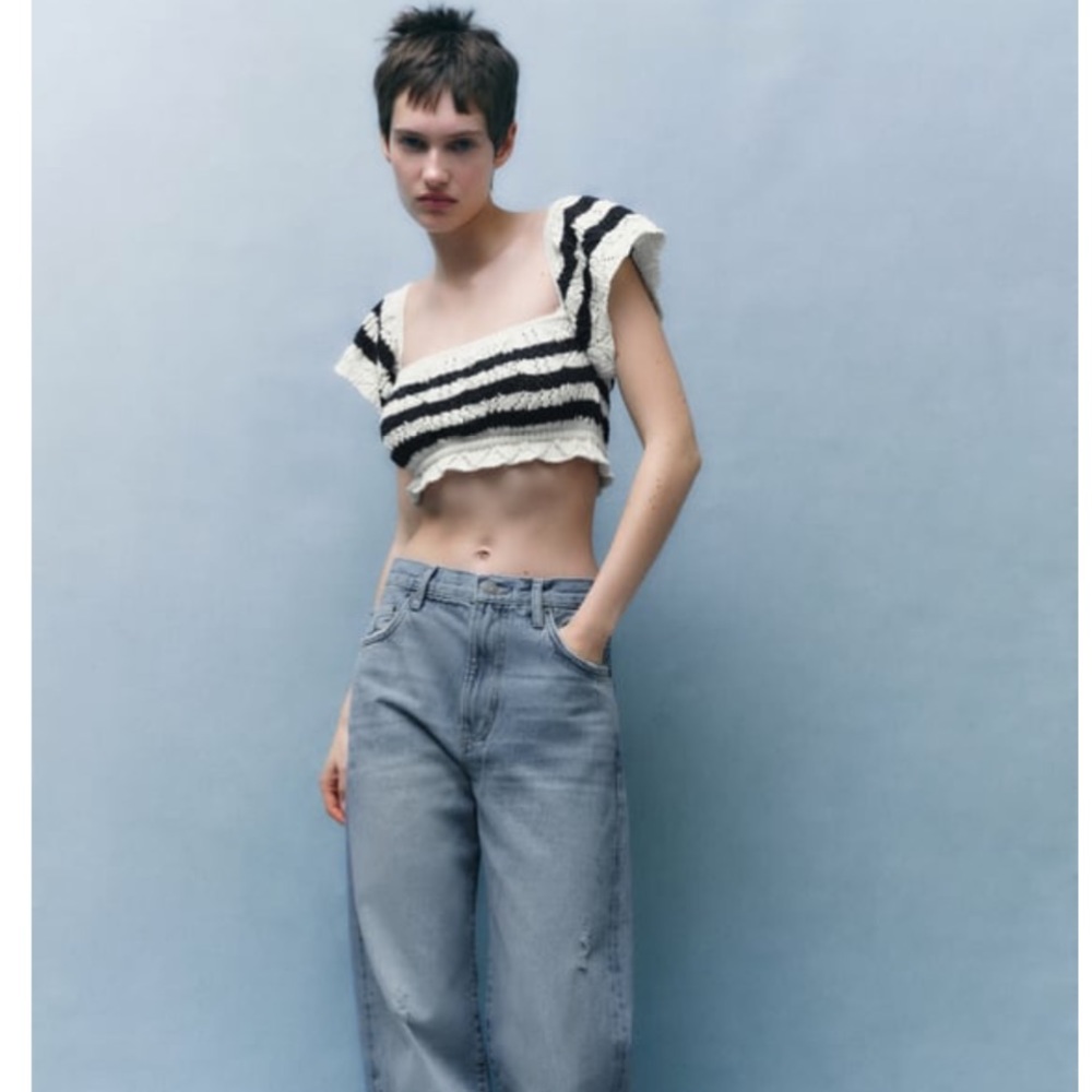 Zara crochet crop top